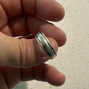 Sterling Silver Dome Band Ring - Silver
